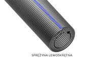 Sprężyna do bramy drut Ø 6,0mm średnica wew. 95mm lewoskrętna kulowana - cena za metr bieżący