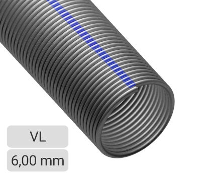 Sprężyna do bramy drut Ø 6,0mm średnica wew. 95mm lewoskrętna kulowana - cena za metr bieżący