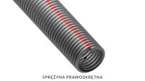 Sprężyna do bramy drut Ø 6,5mm średnica wew. 51mm prawoskrętna kulowana - cena za metr bieżący