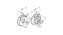 Czopy do sprężyn skrętnych 152mm nieuniwersalne na wał 25,4mm (1