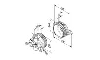 Czopy sprężyny skrętnej 95mm uniwersalne na wał 25,4mm (1