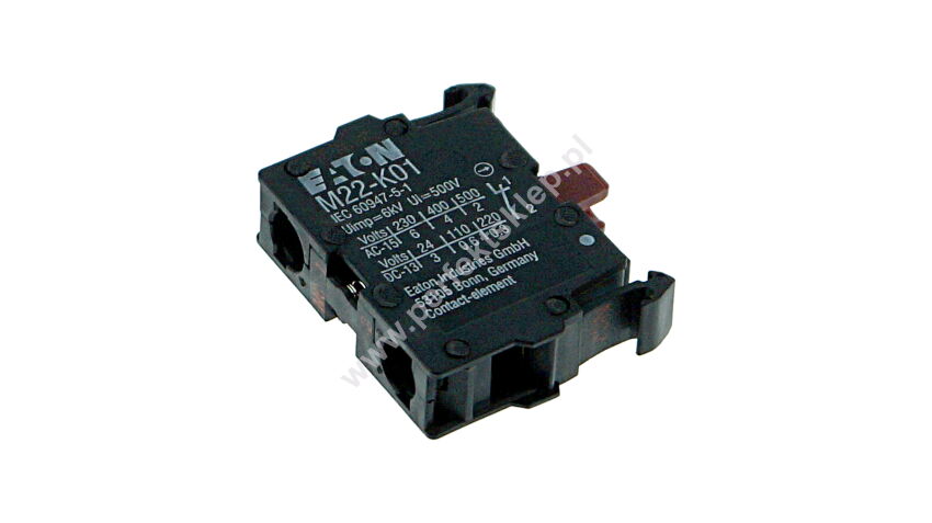 Element stykowy montaż czołowy M22-K01 1R NC EATON nr kat. 216378