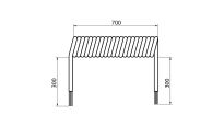 Przewód spiralny 5x0,22mm² 300mm+700mm+300mm 4-krotne wydłużenie Simech nr kat. 307030