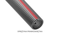 Sprężyna do bramy drut Ø 7,0mm średnica wew. 51mm prawoskrętna kulowana - cena za metr bieżący