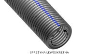 Sprężyna do bramy drut Ø 10,0mm średnica wew. 95mm lewoskrętna kulowana - cena za metr bieżący