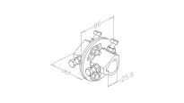 Łącznik wału regulowany stalowy ocynkowany L=80mm wał 25,4mm (1'') Flexi Force nr kat. 703ST