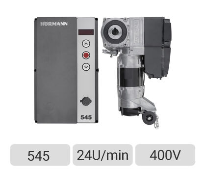 Zestaw napęd osiowy nasadowy WA500 24U/min 55Nm 400V z centralą 545 i SKS Hormann