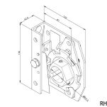 Urządzenie SBD zabezpieczające przed skutkami pęknięcia sprężyny 95-152mm na wał 35mm prawe Flexi Force nr kat. 670H35R