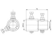 Przekładnia łańcuchowa 1:4 z adapterem na wał 35mm napęd do ręcznej obsługi bramy Crawford