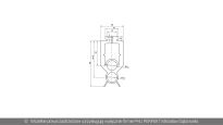 Uszczelka dolna H=53mm z komorą 13mm pod czujniki OSE PerfektSklep nr kat. 63823 - rysunek techniczny (wymiary)