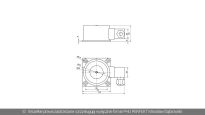 Elektrotrzymacz ścienny 1500N ze zworą ELFRI nr kat. S50140_02_000 - rysunek techniczny (wymiary)