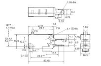 Mikrowyłącznik z dzwignią i rolką 16A 250V AC NC/NO Came nr kat. 119RIR087