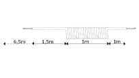 Zestaw 10szt. Przewód spiralny 5*0,25mm² 1000mm+1000mm+1500mm 4-krotne wydłużenie FlexiForce nr kat. 1113926