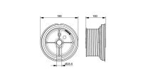 Bębny linowe o średnicy 190mm HL54 prowadzenie z przewyższeniem HL max.1370mm na wał 25,4mm Flexi Force nr kat. FFHL54