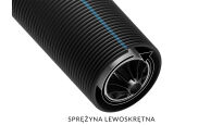 Sprężyna do bramy drut Ø 7,5mm średnica wew. 152mm lewoskrętna czarna - cena za metr bieżący