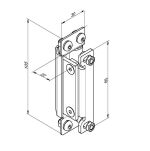 Zawias wpuszczany do drzwi serwisowych Flexi Force nr kat. 1034HI