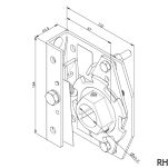 Urządzenie zabezpieczające przed skutkami pęknięcia sprężyny 95-152mm na wał 40mm lewe Flexi Force nr kat. 670H40L