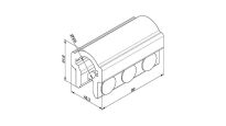 Adapter łącznik przedłużenie wału 25,4mm/25,4mm - zestaw PerfektSklep 708S90SET