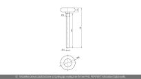 Rolka bieżna 46mm oś-trzpień 11mm L=115mm Crawford Assa Abloy nr kat. K066145