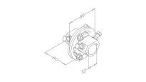 Łącznik wału regulowany stalowy ocynkowany L=80mm wał 31,75mm (1 1/4