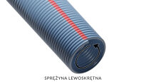 Sprężyna do bramy drut Ø 7,0mm średnica wew. 95mm lewoskrętna kulowana - cena za metr bieżący