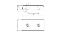 Odbojnica rampowa gumowa 250mm*500mm*100mm RP nr kat. 250500100C