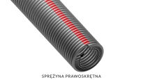 Sprężyna do bramy drut Ø 6,0mm średnica wew. 67mm prawoskrętna kulowana - cena za metr bieżący