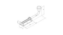 Rygiel zasuwa do bramy - przesuw 80mm Flexi Force nr kat. 632L