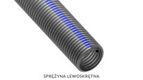 Sprężyna do bramy drut Ø 6,0mm średnica wew. 51mm lewoskrętna kulowana - cena za metr bieżący