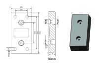 Odbojnica rampowa gumowa 250mm*500mm*80mm SCA nr kat. 25050080A