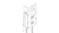 Przekładnia łańcuchowa 1:4 napęd do ręcznej obsługi bramy Flexi Force nr kat. 725V